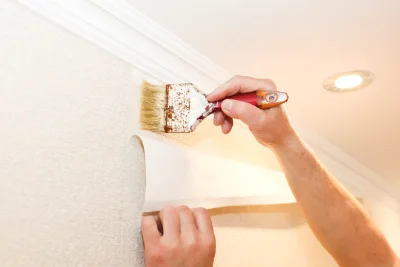 Pose de papier peint à Damas-et-Bettegney — revêtements muraux et toiles de verre